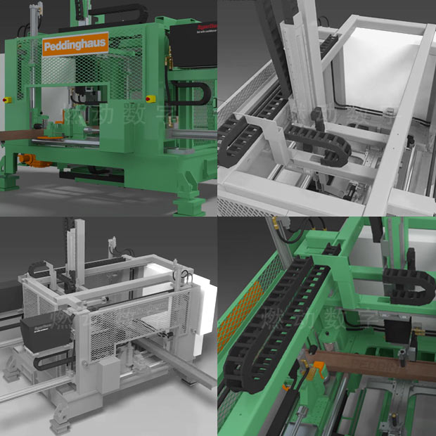 鋼結(jié)構(gòu)加工設(shè)備三維仿真演示動畫