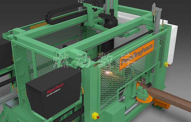 鋼結(jié)構(gòu)加工 激光切割設(shè)備三維仿真演示動畫