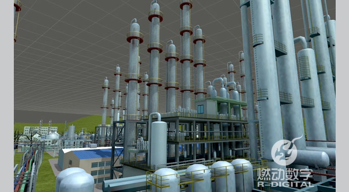 化工企業(yè)廠區(qū)三維動(dòng)畫交互演示