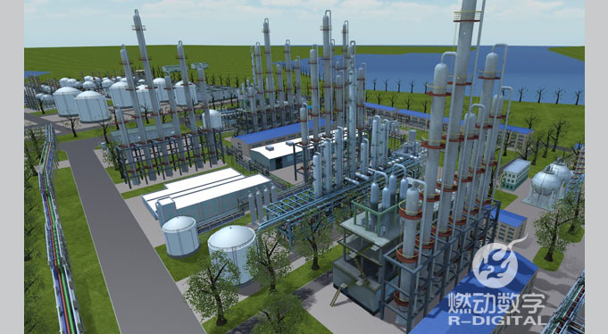 化工企業(yè)廠區(qū)三維動(dòng)畫交互演示