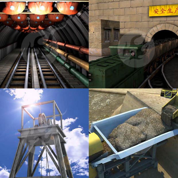 礦山礦難事故安全教育三維動畫